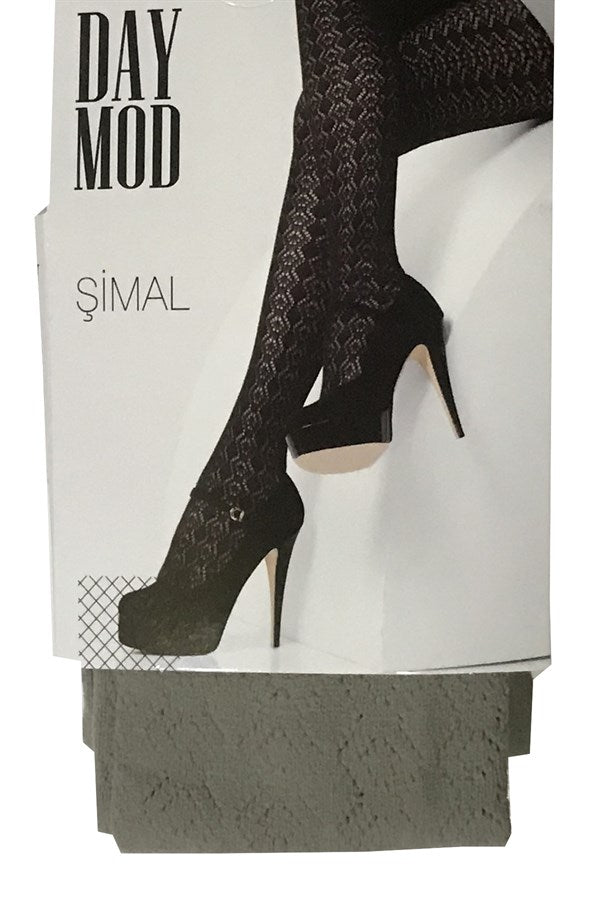 Daymod Women's Northern Micro Fishnet Patterned Tights