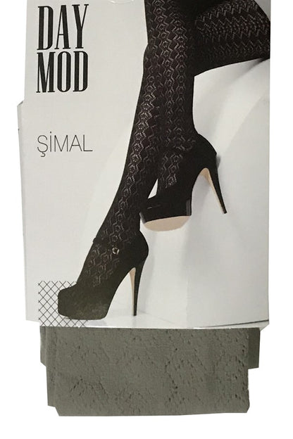 Daymod Women's Northern Micro Fishnet Patterned Tights