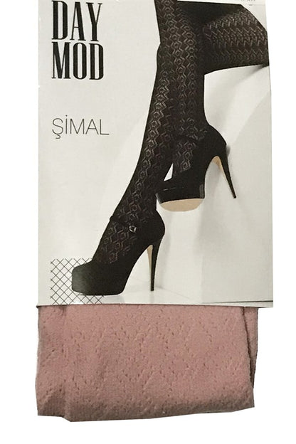 Daymod Women's Northern Micro Fishnet Patterned Tights