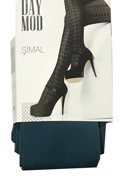 Daymod Women's Northern Micro Fishnet Patterned Tights
