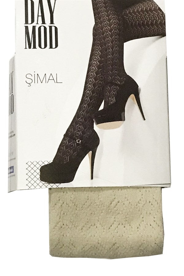 Daymod Women's Northern Micro Fishnet Patterned Tights