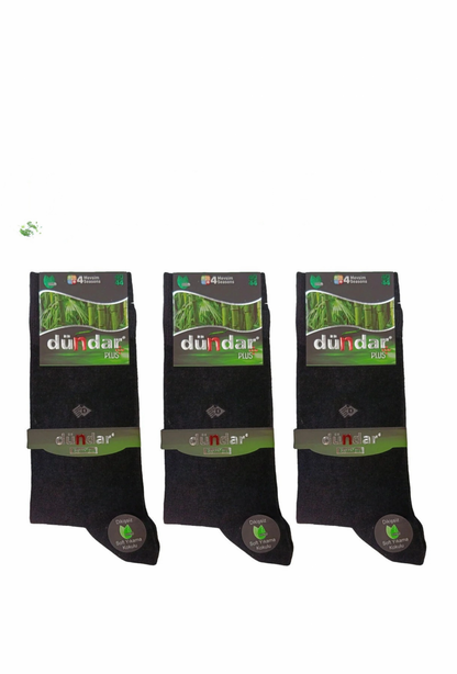 Dündar Men's Bamboo Seamless Socks, 12 Pack