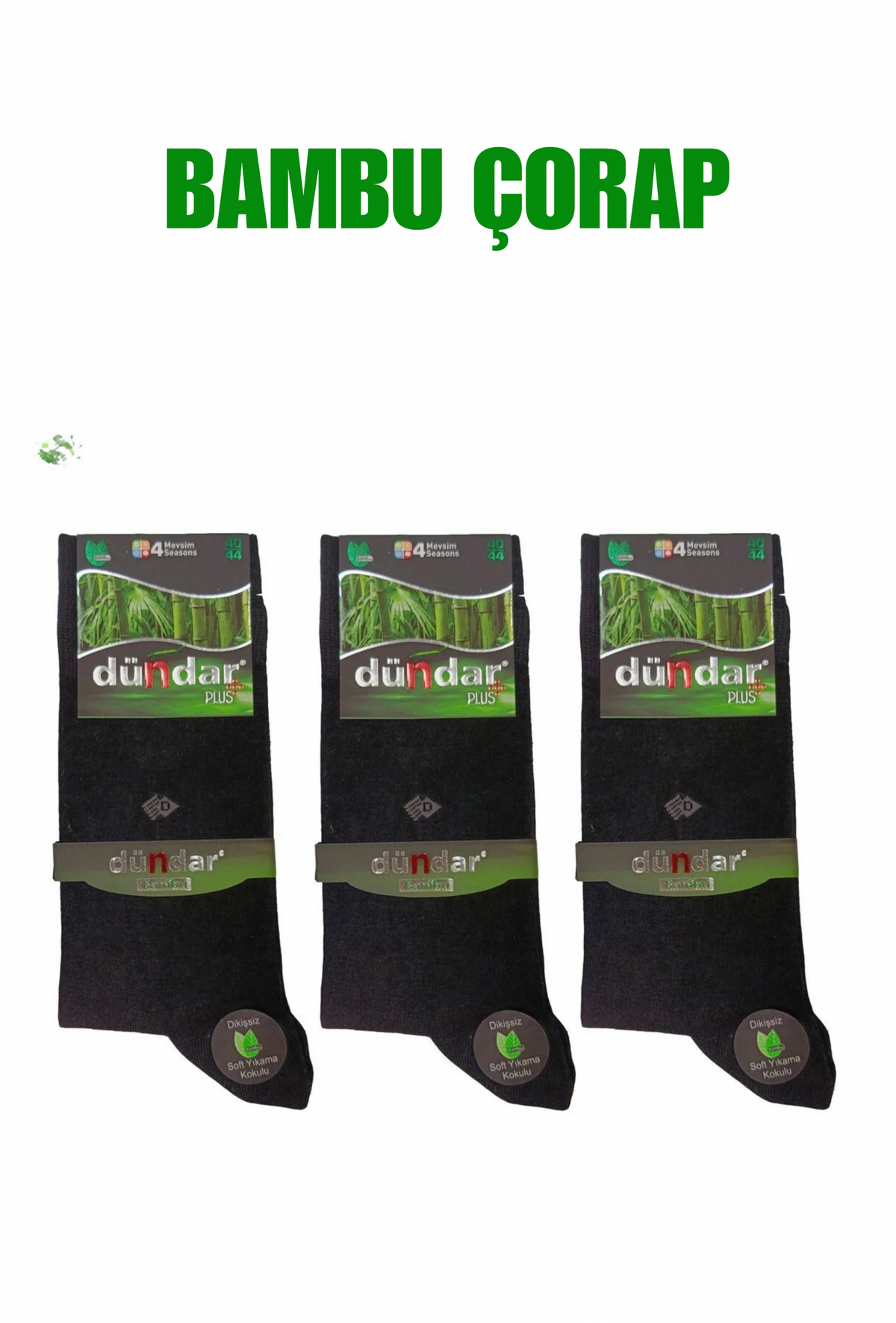 Dündar Men's Bamboo Seamless Socks, 12 Pack