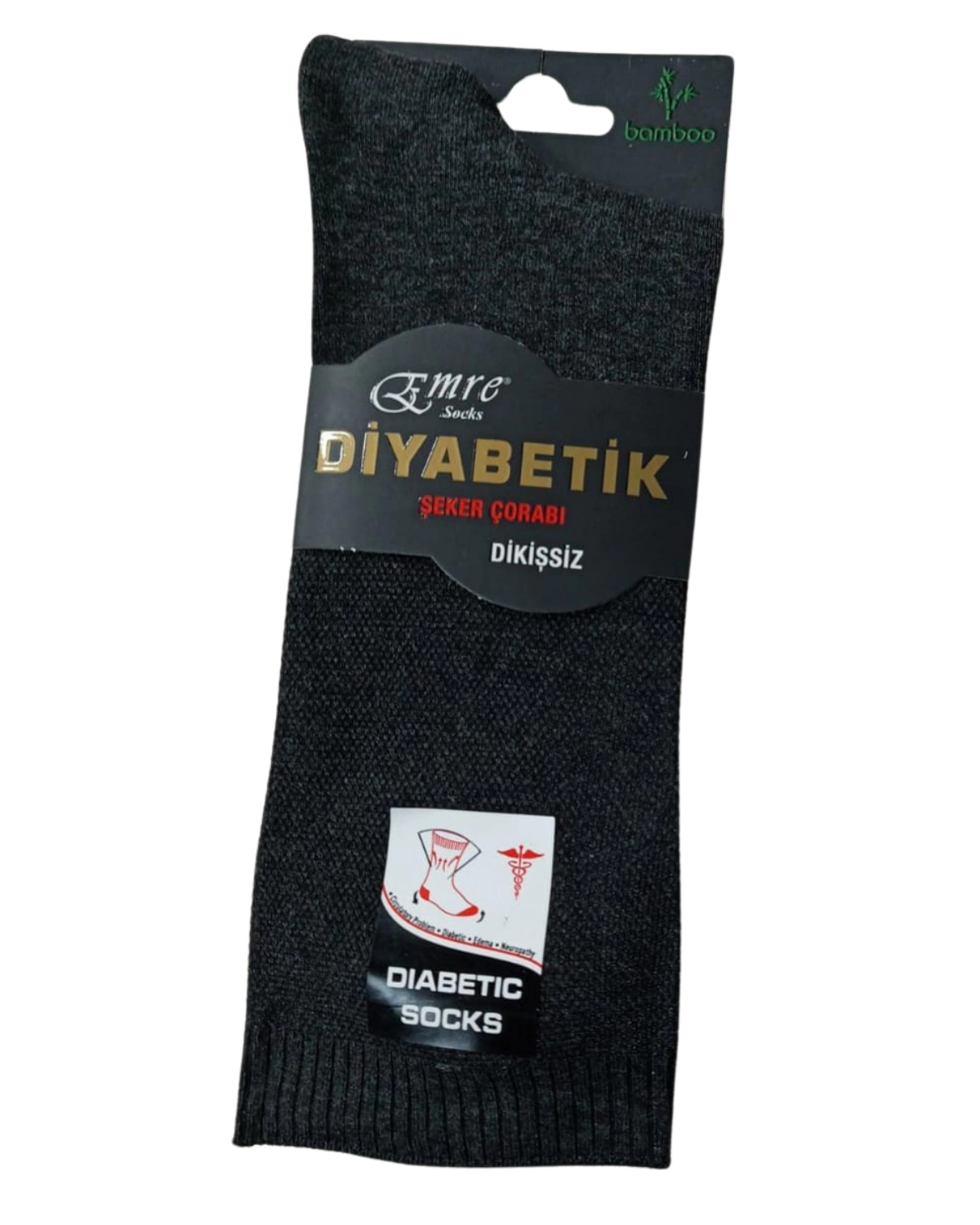 Emre Erkek Diyabetik Bambu Çorap 6 Adet