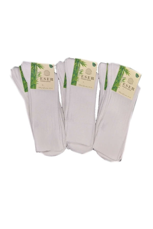 Eser Men's White Double Sole Towel Socks