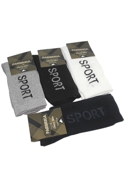 Chaussettes homme Fabbrica Sport en coton et lycra (Quantité)