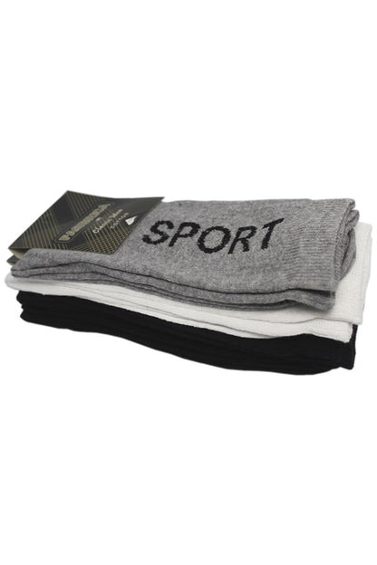 Chaussettes homme Fabbrica Sport en coton et lycra (Quantité)