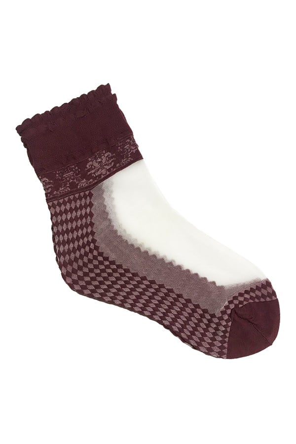 Chaussettes courtes à motif baklava pour femmes Italiana