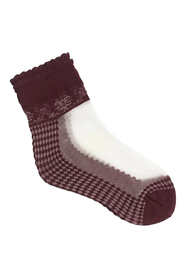 Italiana Women's Baklava Pattern Ankle Socks