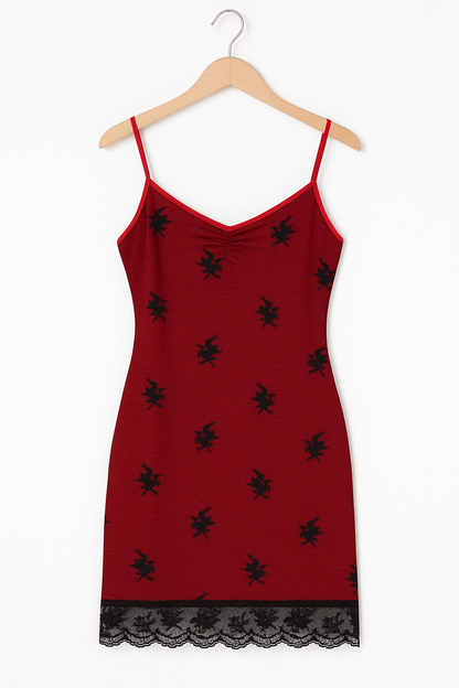 Women's Red Nightgown B1011