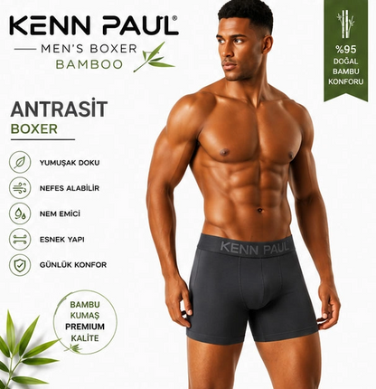 Kenn Paul Bambu Erkek BOXER  3 ADET