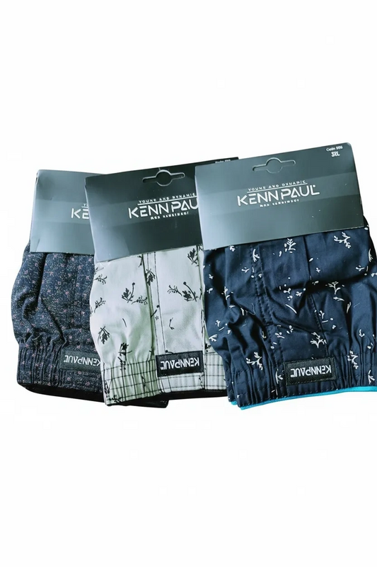 Kennpaul Desenli Poplin Erkek Boxer 3 Adet