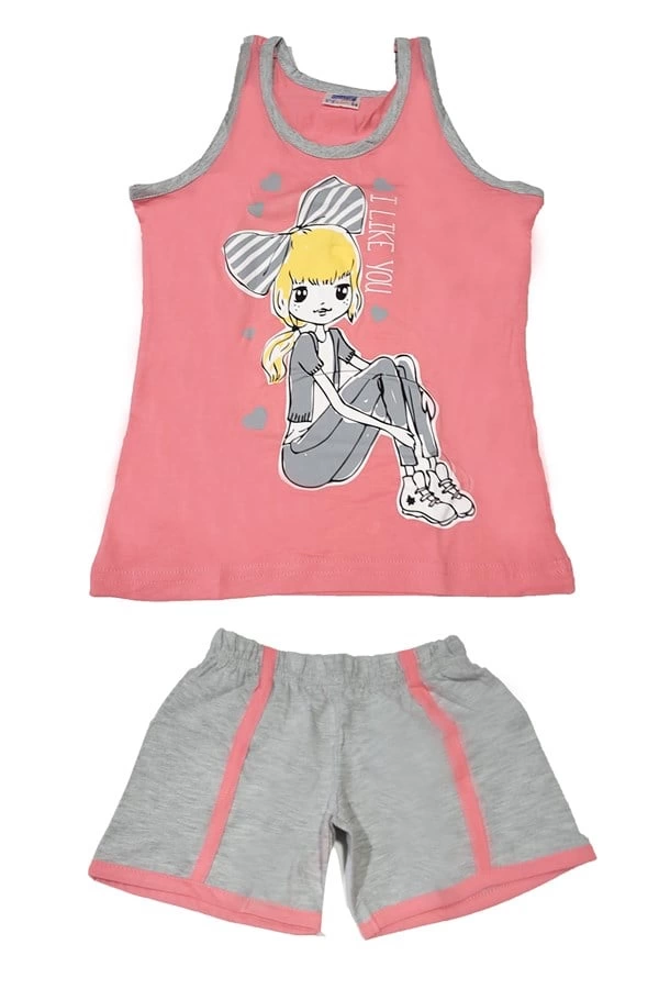 Girl Shorts Bottom Top Set 6553