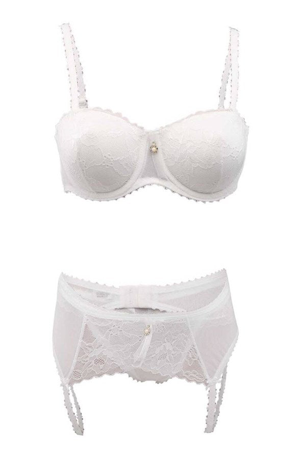 Le Jardin Lace Garter Bra Set 5260
