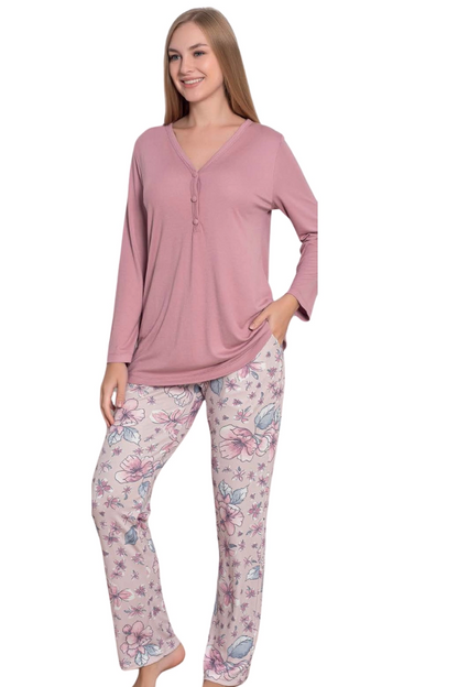 Limissi Desenli Melisa Kadın Pijama Takımı 24408