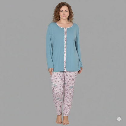 Limissa Patterned Melissa Pajama Set