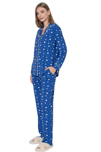 Limisse patterned cotton viscose pajama set