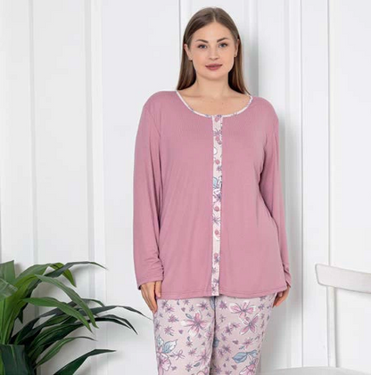 Limissi Patterned Women's Pajama Set 24711