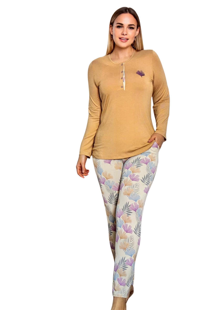 ENSEMBLE DE PYJAMA LIMISSI EN VISCOSE À MOTIFS