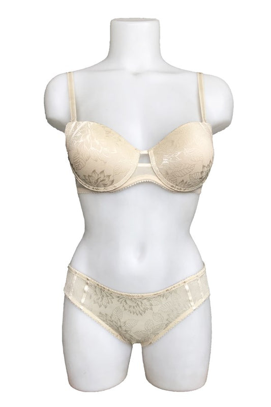 Ensemble soutien-gorge et brassière de maintien rembourrés à motif imprimé Night Flight 2127