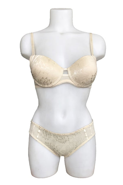 Night Flight Padded Patterned Printed Support Bra Set 2127