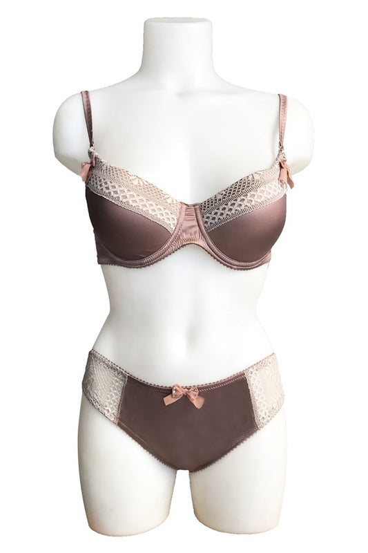 Ensemble soutien-gorge rembourré à volants Night Flight avec bordure en ruban 2153