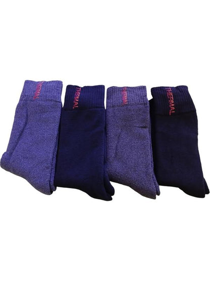 Aykut Seamless Men's Towel Socks Navy Blue 40-44 5735