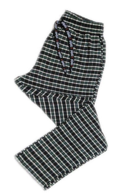 Bas de pyjama Pijalux pour homme en popeline à carreaux avec poches