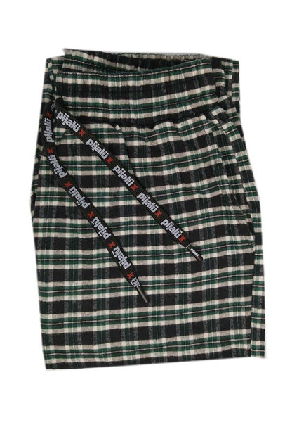 Bas de pyjama Pijalux pour homme en popeline à carreaux avec poches