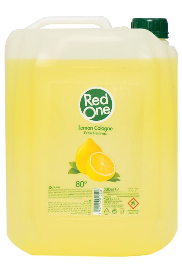 Red One Extra Fresh 80 Degrees 5000 Ml Lemon Cologne