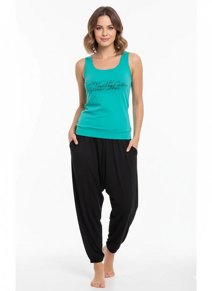 Women's Summer Polyurethane Pajama Set 21519