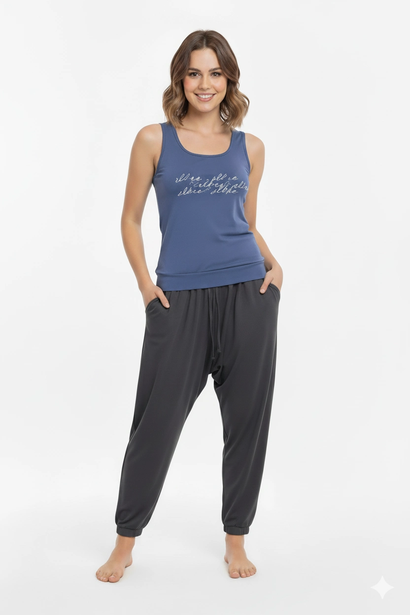 Women's Summer Polyurethane Pajama Set 21519