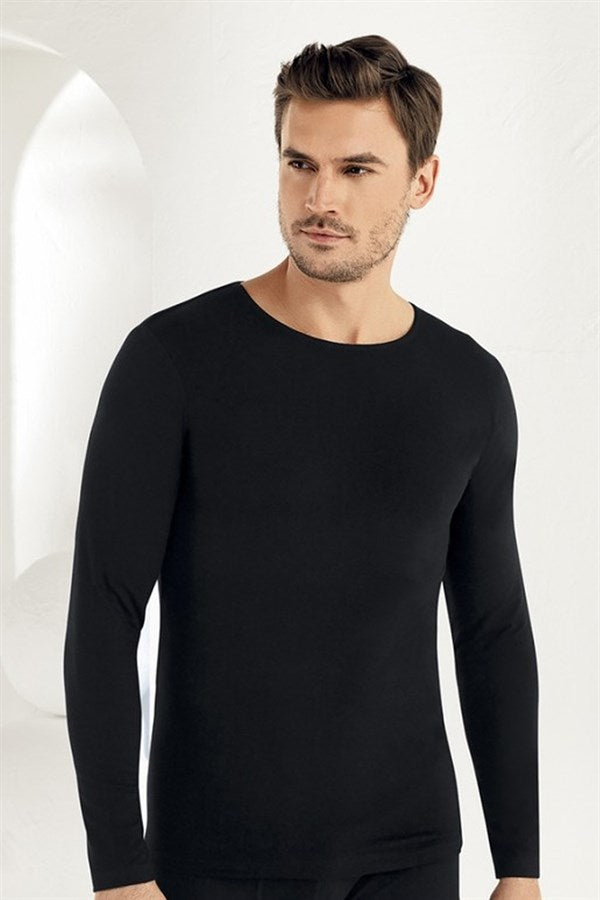 Şahinler Men's Lycra Long Sleeve O Neck E070