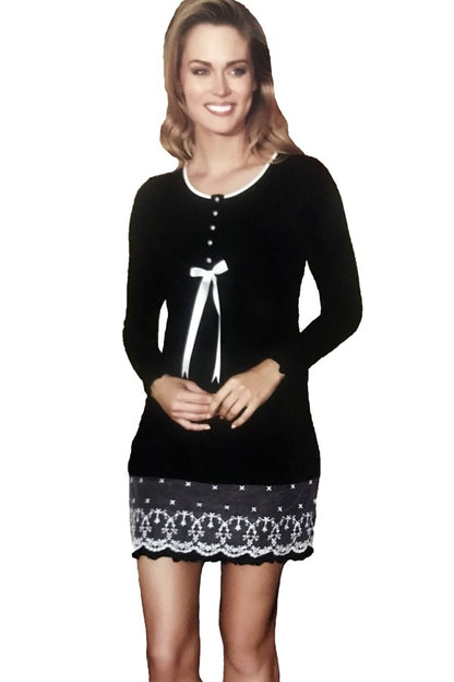 Şahinler Women's Oleander Lace Nightgown 21809