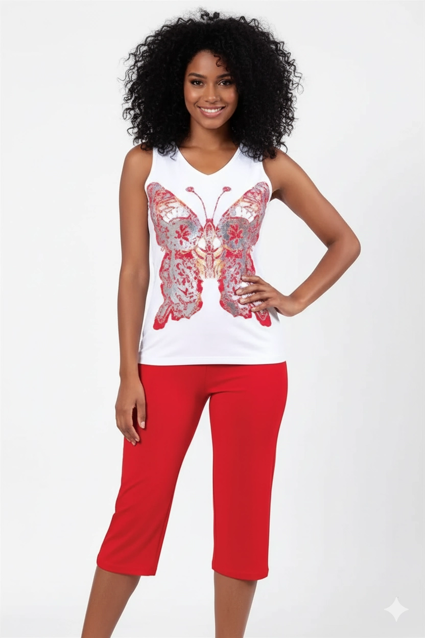 Şahinler Butterfly Printed Suit B457