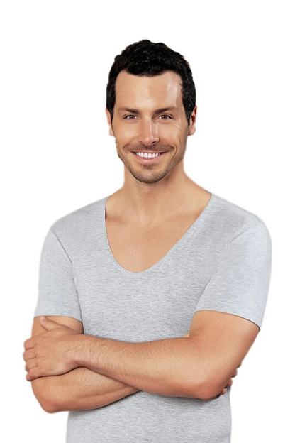 Sahinler Lyrali Deep V Neck E080
