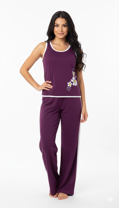 Symphony Women's Sleeveless Pajama Set 5324