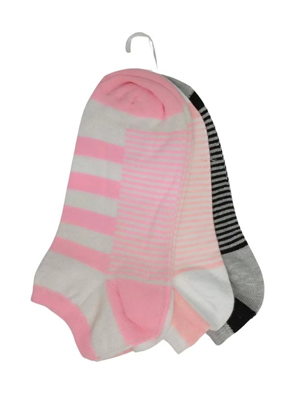 Chaussettes courtes pour femmes SRFN, lot de 3, motif rond