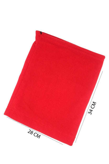 Unisex Polar Fleece Neck Collar Red