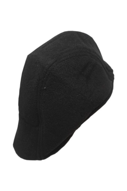 yoncatoptan Black Earless Baseball Cap for Winter and Autumn, Comfortable and Flexible 