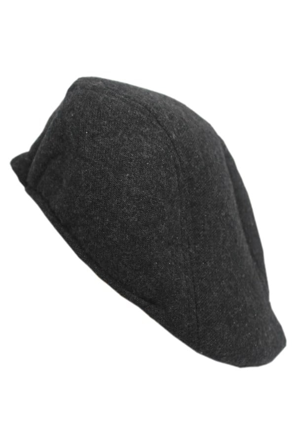 Casquette de baseball noire à carreaux
